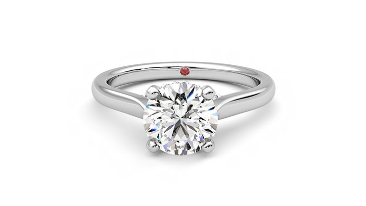Taylor & Hart Bliss Round Engagement Ring 360 degree image 29