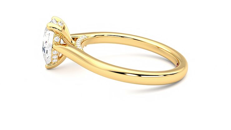 Taylor & Hart Bliss Pear Engagement Ring 360 degree image 20