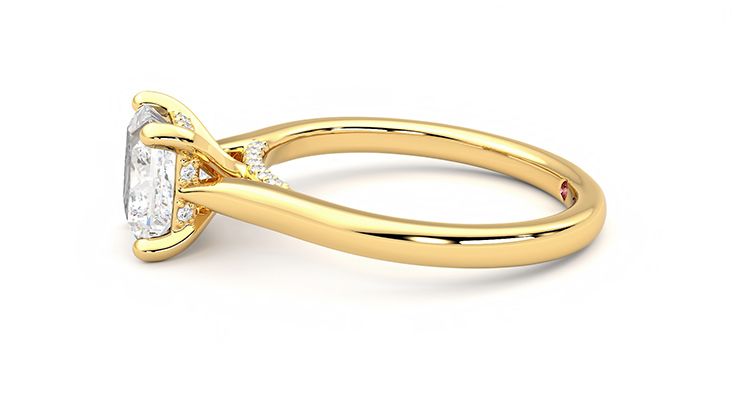 Taylor & Hart Bliss Princess Engagement Ring 360 degree image 21
