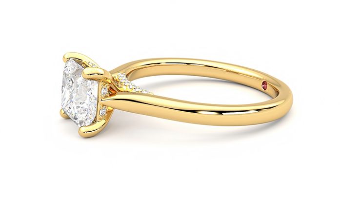 Taylor & Hart Bliss Princess Engagement Ring 360 degree image 22