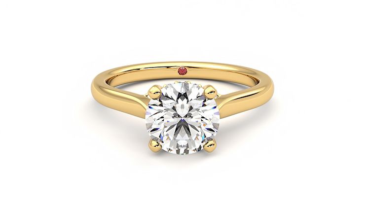 Taylor & Hart Bliss Round Engagement Ring 360 degree image 0