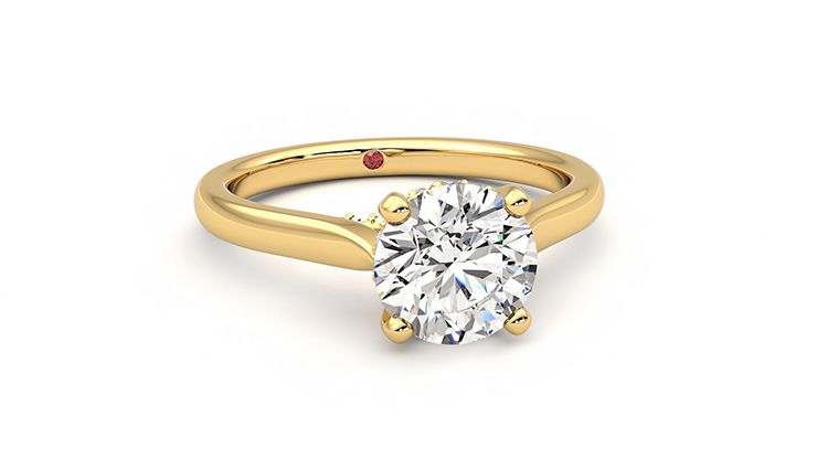 Taylor & Hart Bliss Round Engagement Ring 360 degree image 3