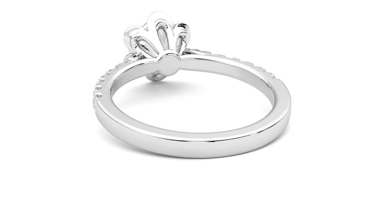 Taylor & Hart Blossom Round Engagement Ring 360 degree image 16