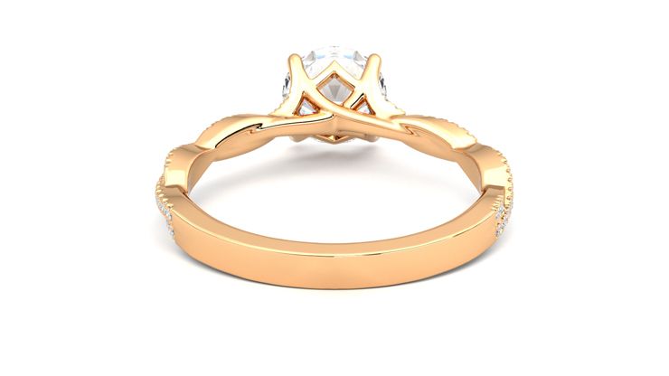 Taylor & Hart Cardamom Round Engagement Ring 360 degree image 15