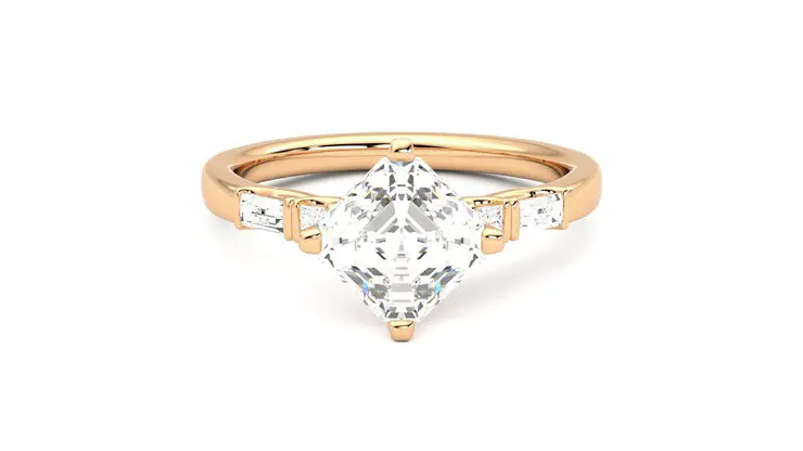 Taylor & Hart Carrara Asscher Engagement Ring 360 detail 01
