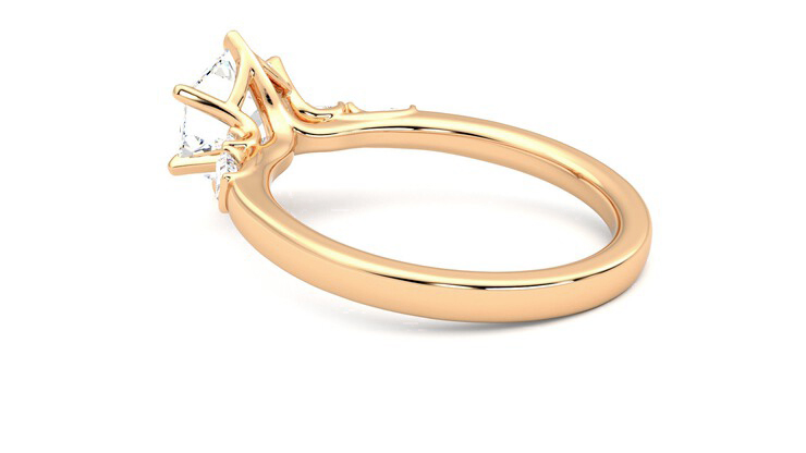 Taylor & Hart Carrara Hexagonal Engagement Ring 360 degree image 18