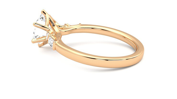Taylor & Hart Carrara Hexagonal Engagement Ring 360 degree image 19