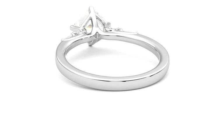Taylor & Hart Carrara Asscher Engagement Ring 360 degree image 16