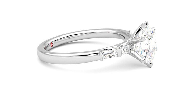 Taylor & Hart Carrara Hexagonal Engagement Ring 360 degree image 8