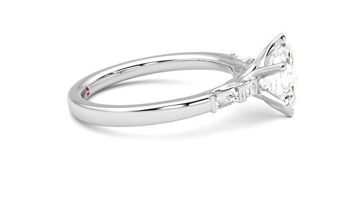Taylor & Hart Carrara Hexagonal Engagement Ring 360 degree image 9