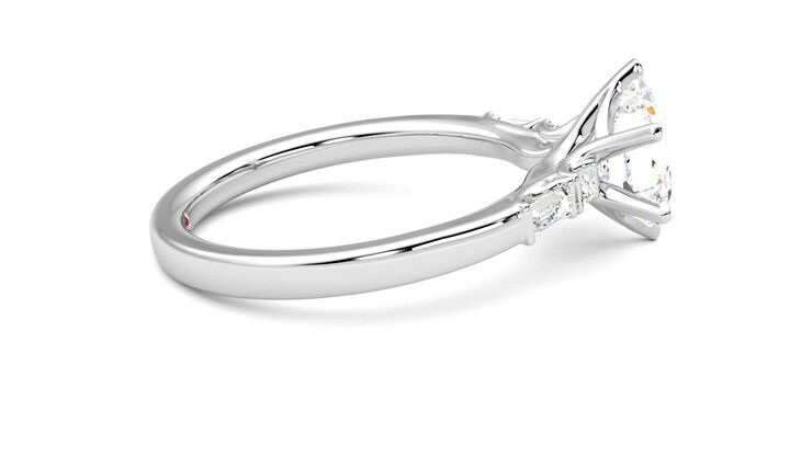 Taylor & Hart Carrara Hexagonal Engagement Ring 360 degree image 10