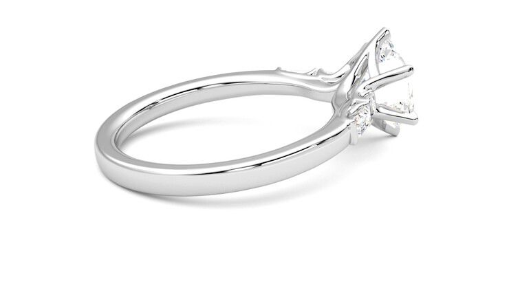 Taylor & Hart Carrara Hexagonal Engagement Ring 360 degree image 11
