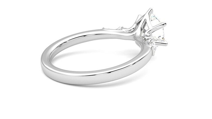 Taylor & Hart Carrara Hexagonal Engagement Ring 360 degree image 12
