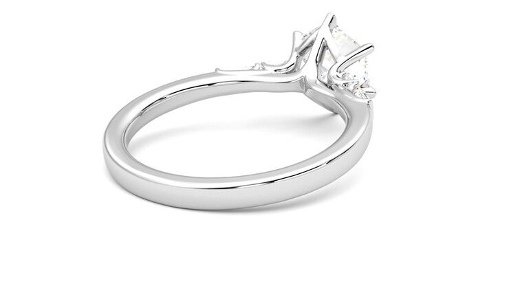 Taylor & Hart Carrara Hexagonal Engagement Ring 360 degree image 13
