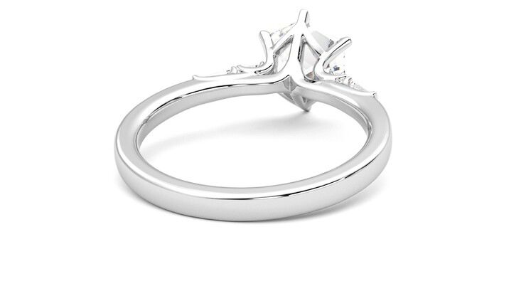Taylor & Hart Carrara Hexagonal Engagement Ring 360 degree image 14