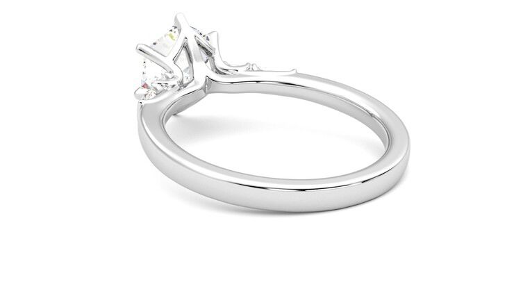Taylor & Hart Carrara Hexagonal Engagement Ring 360 degree image 17