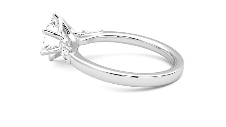 Taylor & Hart Carrara Hexagonal Engagement Ring 360 degree image 19