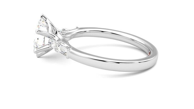 Taylor & Hart Carrara Hexagonal Engagement Ring 360 degree image 20