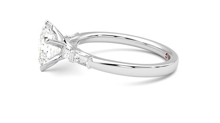 Taylor & Hart Carrara Hexagonal Engagement Ring 360 degree image 21
