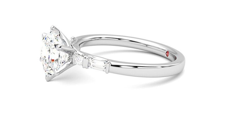 Taylor & Hart Carrara Hexagonal Engagement Ring 360 degree image 22