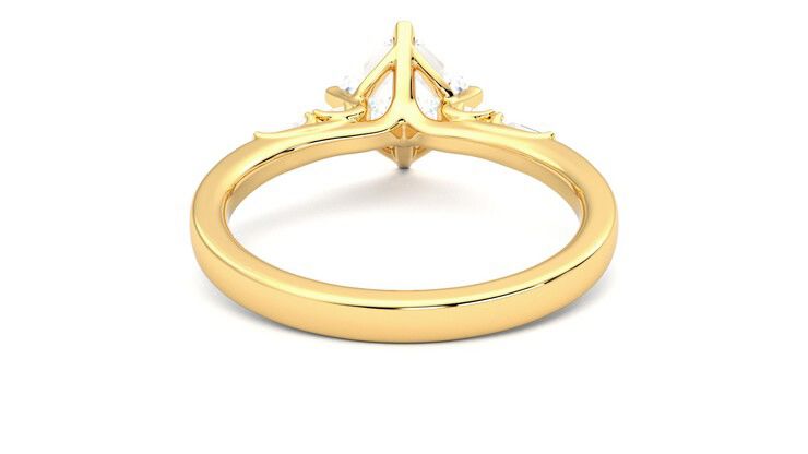 Taylor & Hart Carrara Asscher Engagement Ring 360 degree image 15