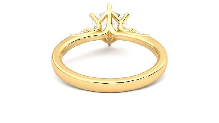 Taylor & Hart Carrara Hexagonal Engagement Ring 360 degree image 15