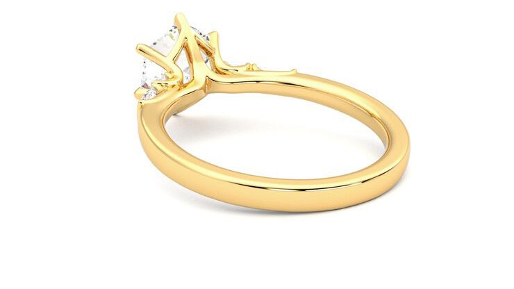 Taylor & Hart Carrara Hexagonal Engagement Ring 360 degree image 17