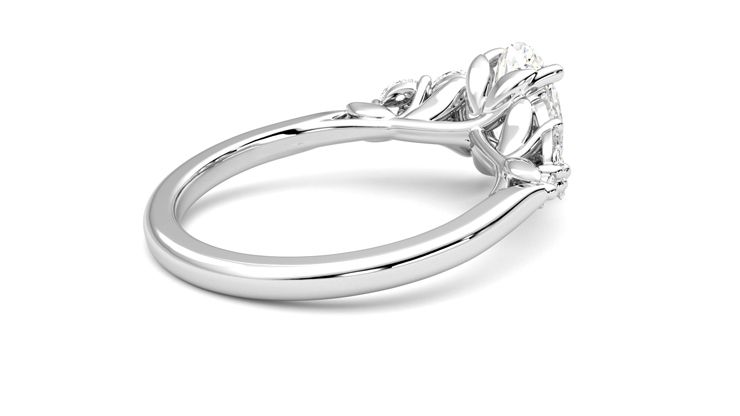 Taylor & Hart Cascade Oval Engagement Ring 360 degree image 12