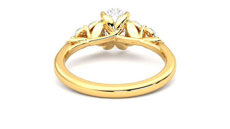 Taylor & Hart Cascade Oval Engagement Ring 360 degree image 15