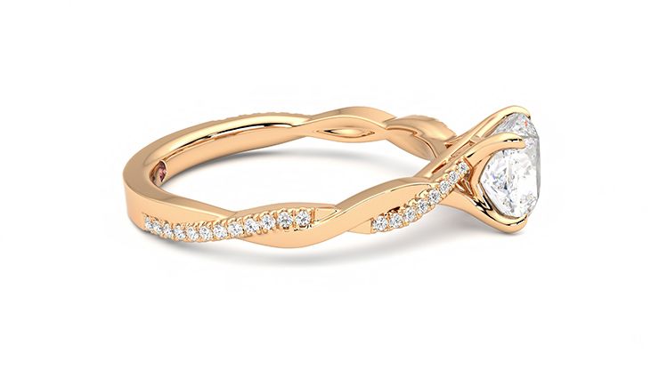 Taylor & Hart Cassia Cushion Engagement Ring 360 degree image 9