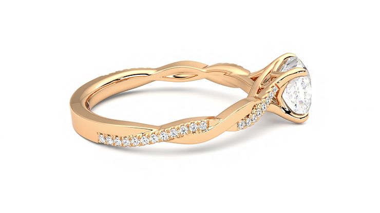Taylor & Hart Cassia Cushion Engagement Ring 360 degree image 10