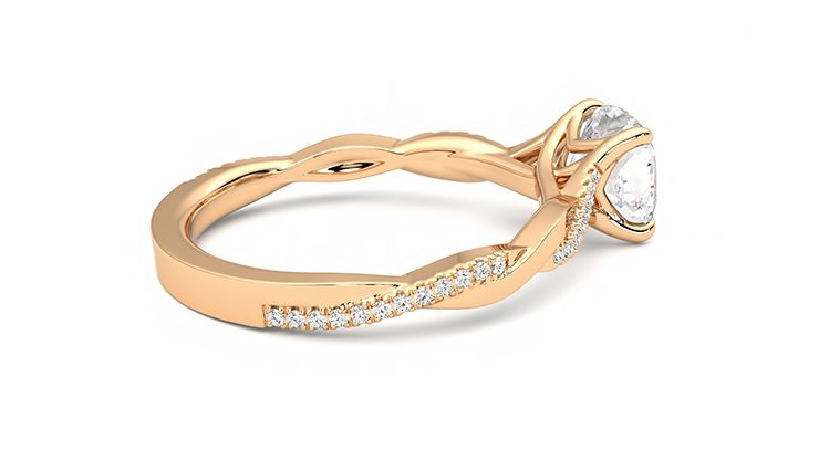 Taylor & Hart Cassia Cushion Engagement Ring 360 degree image 11