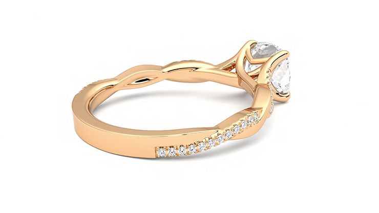 Taylor & Hart Cassia Cushion Engagement Ring 360 degree image 12