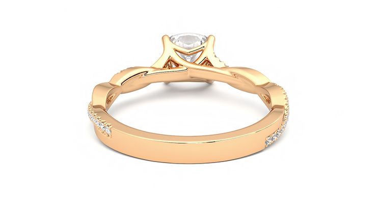 Taylor & Hart Cassia Cushion Engagement Ring 360 degree image 15