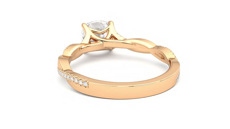 Taylor & Hart Cassia Cushion Engagement Ring 360 degree image 16