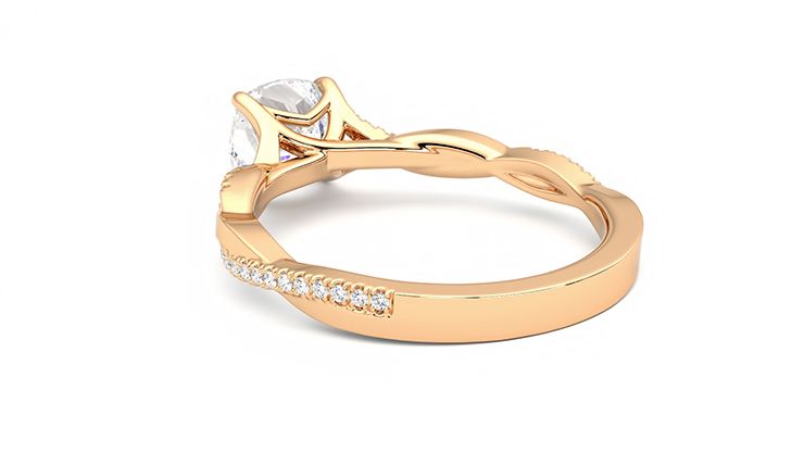 Taylor & Hart Cassia Cushion Engagement Ring 360 degree image 17