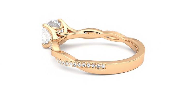 Taylor & Hart Cassia Cushion Engagement Ring 360 degree image 18