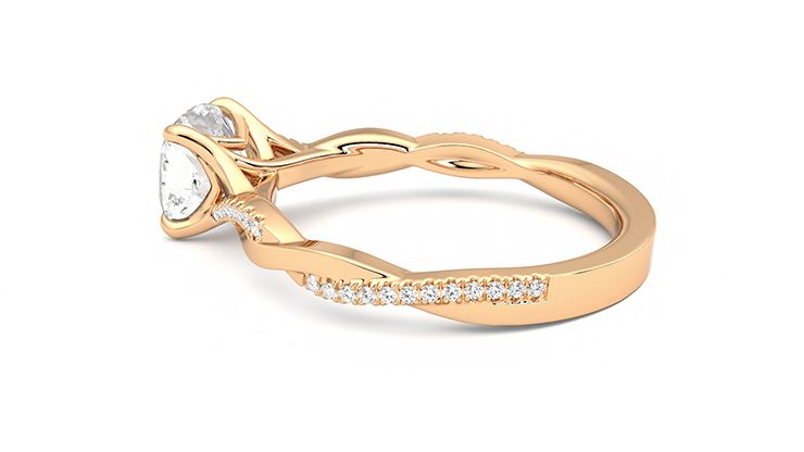 Taylor & Hart Cassia Cushion Engagement Ring 360 degree image 19