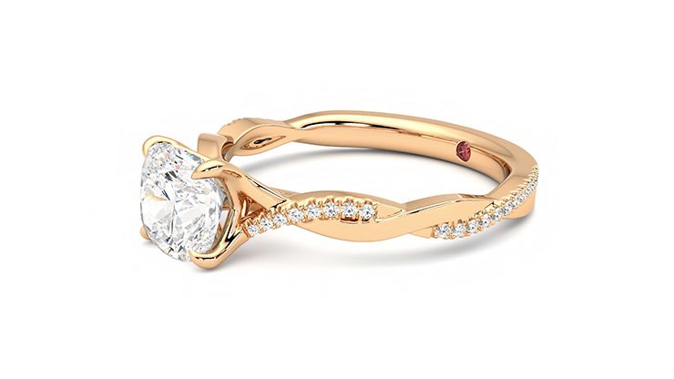 Taylor & Hart Cassia Cushion Engagement Ring 360 degree image 23