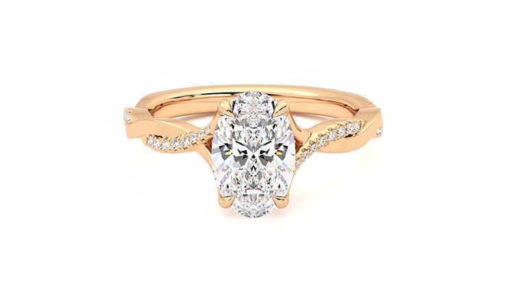 Taylor & Hart Cassia Oval Engagement Ring 360 degree image 0