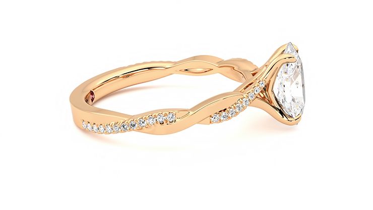 Taylor & Hart Cassia Oval Engagement Ring 360 degree image 9