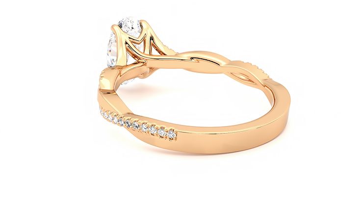 Taylor & Hart Cassia Oval Engagement Ring 360 degree image 17
