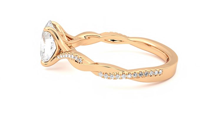 Taylor & Hart Cassia Oval Engagement Ring 360 degree image 20