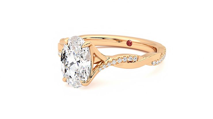 Taylor & Hart Cassia Oval Engagement Ring 360 degree image 26