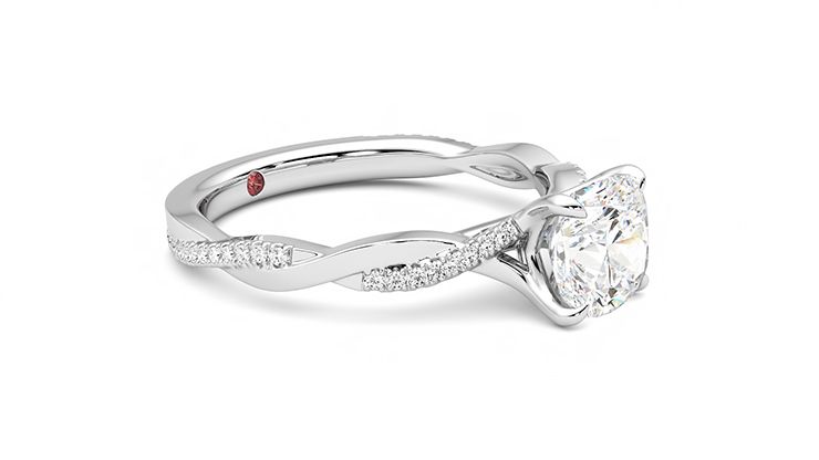 Taylor & Hart Cassia Cushion Engagement Ring 360 degree image 7