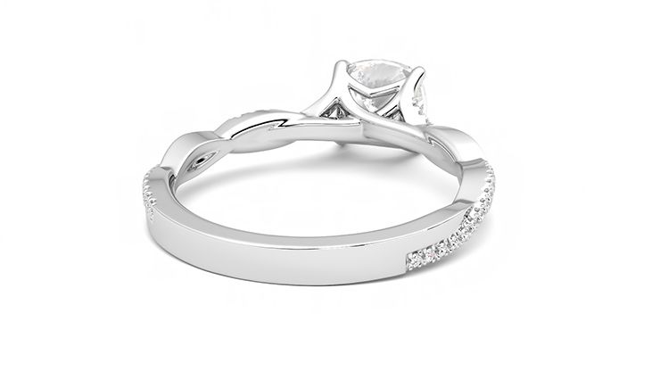 Taylor & Hart Cassia Cushion Engagement Ring 360 degree image 14