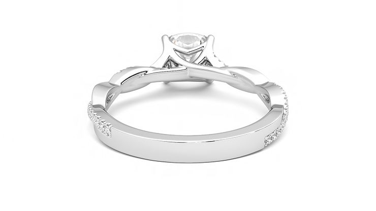 Taylor & Hart Cassia Cushion Engagement Ring 360 degree image 15