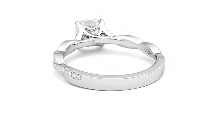 Taylor & Hart Cassia Cushion Engagement Ring 360 degree image 16
