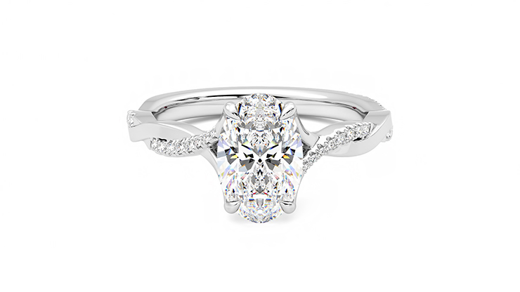 Taylor & Hart Cassia Oval Engagement Ring 360 detail 01
