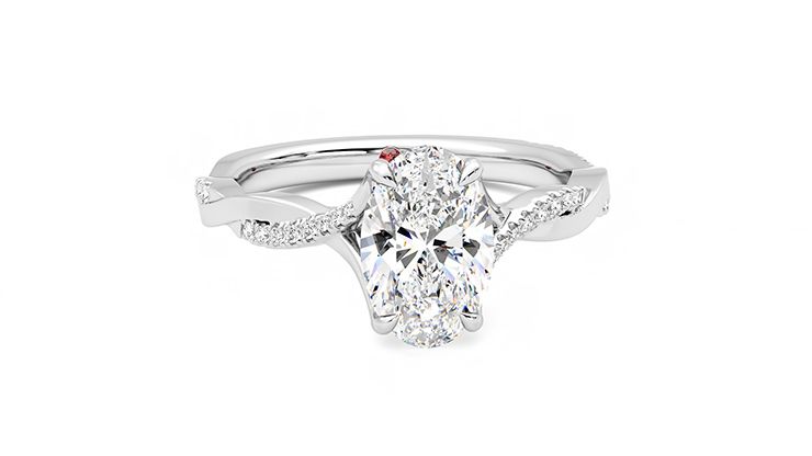 Taylor & Hart Cassia Oval Engagement Ring 360 degree image 2